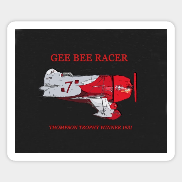 1931 Gee Bee Racer Sticker by dltphoto